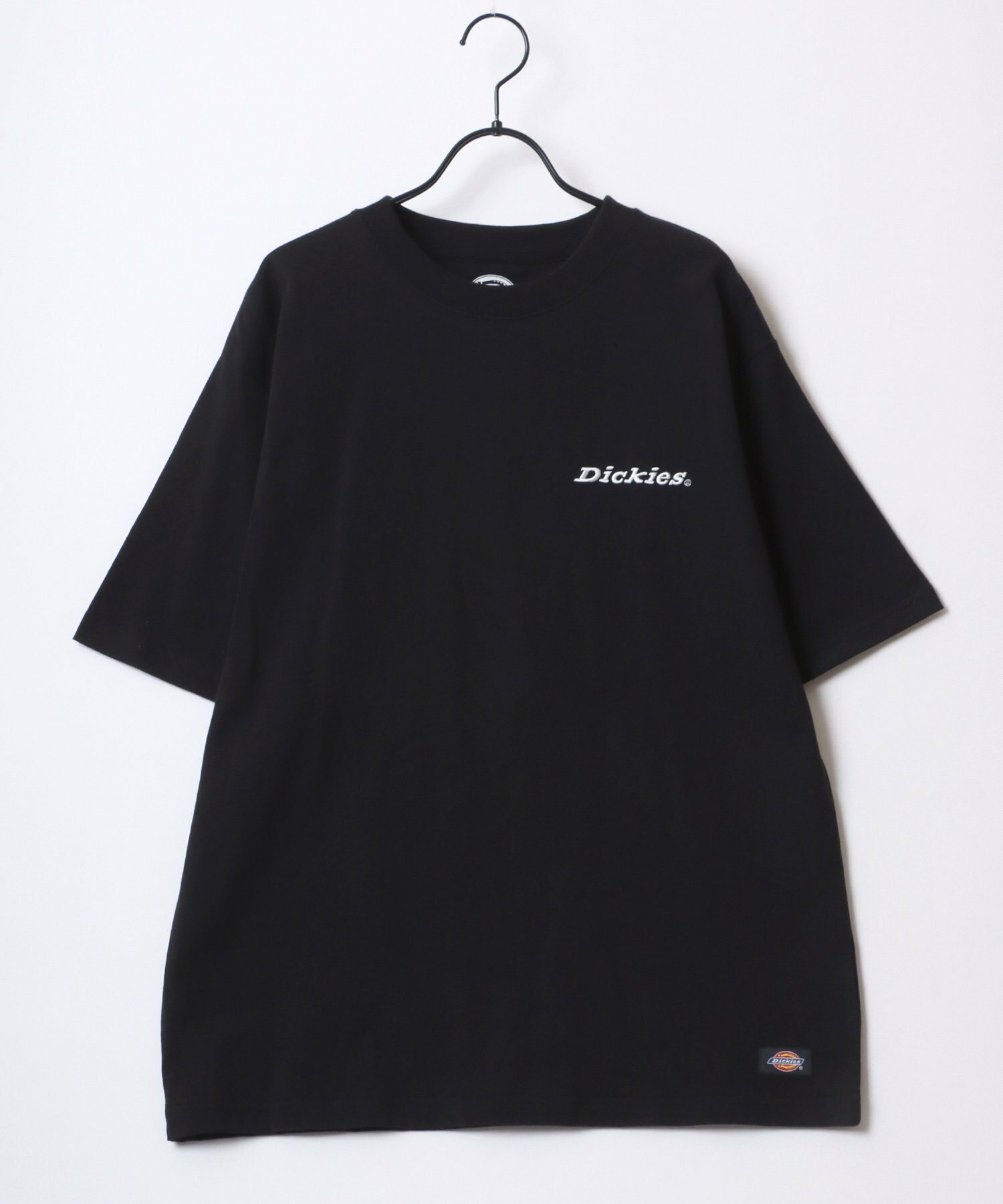 Dickies/(M)Tシャツ メンズ 半袖 ワンポイント 刺繍 オーバーサイズ ロゴ バックプリント